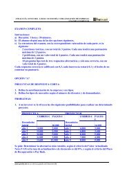 EXAMEN COMPLETO Instrucciones: a) Duración: 1 ... - Profes.net