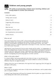 CPS Policy on Prosecuting Criminal Cases Involving Children and ...