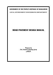 Road Pavement Design Manual - 1999 - LGED