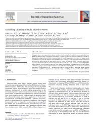 Journal of Hazardous Materials Solubility of heavy metals ... - UFRA