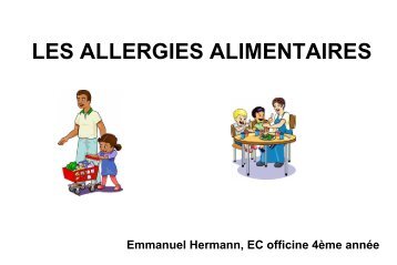 LES ALLERGIES ALIMENTAIRES