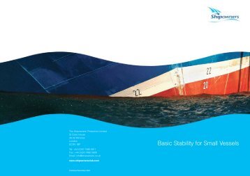 Basic Stability for Small Vessels - Shipowners