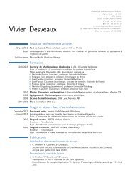 Vivien Desveaux Ã¢Â€Â“ - Laboratoire de mathÃƒÂ©matiques - UniversitÃƒÂ© de ...