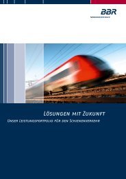 Portfolio (pdf) - BBR Baudis Bergmann RÃ¶sch Verkehrstechnik GmbH