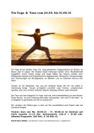 Yin Yoga & Tanz vom 24.05. bis 31.06.13 - Elementar-Reisen