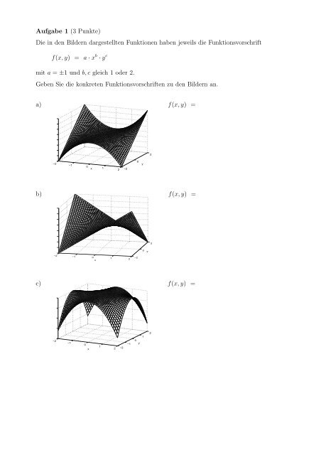 Aufgabenblatt - Prof. Georg Hoever