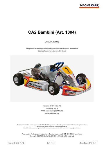 CA2 Bambini (Art. 1004) - Mach1 Kart