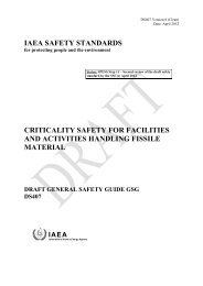 criticality safety for facilities and activities handling fissile material ...
