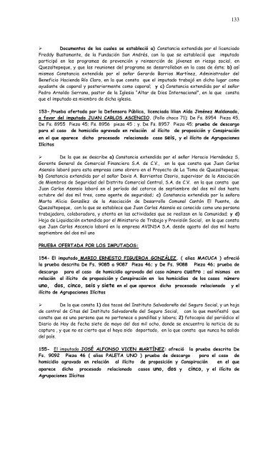 TRIBUNAL DE SENTENCIA DE SANTA TECLA; Departamento de ...