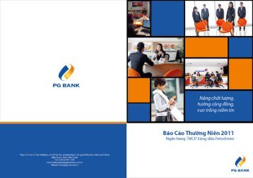 thuyết minh báo cáo tài chính - PG Bank