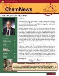 ChemNews - Department of Chemistry - University of Minnesota