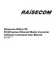 Raisecom ROS-LITE RC581series Ethernet Media Converter ...