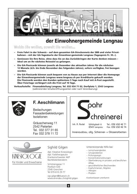 LN 2008-4.pdf - Einwohnergemeinde Lengnau BE