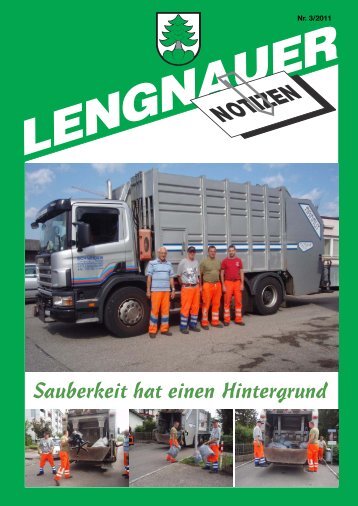 Sauberkeit hat einen Hintergrund - Einwohnergemeinde Lengnau BE