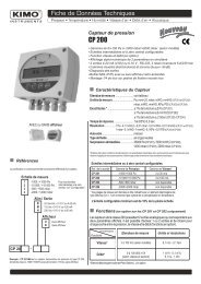 Fiche Technique CP200 Kimo - DSC