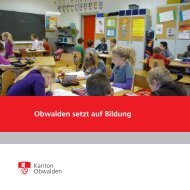 Obwalden setzt auf Bildung - Neue Luzerner Zeitung