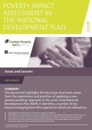 Poverty Impact Assessment in the National Development Plan (2006)