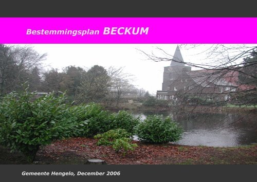 Bestemmingsplan BECKUM - Gemeente Hengelo