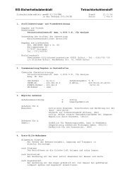 EG-Sicherheitsdatenblatt Tetrachlorkohlenstoff - Hedinger