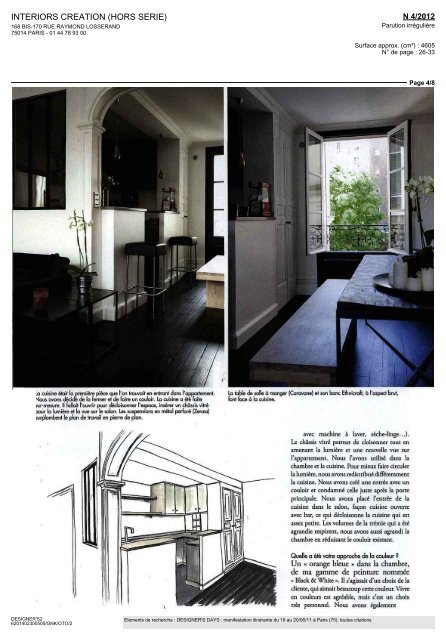 Interiors Creation (Hors Serie) - Designer's Days