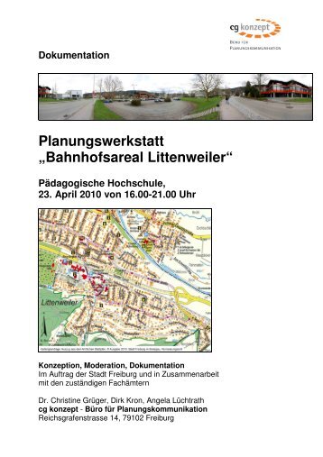 Planungswerkstatt „Bahnhofsareal Littenweiler“ - Freiburg ...