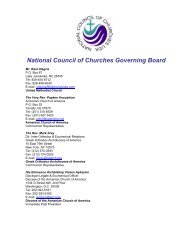 National Council of Churches Governing Board