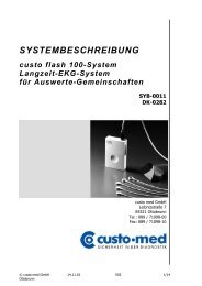 SYSTEMBESCHREIBUNG - custo.med