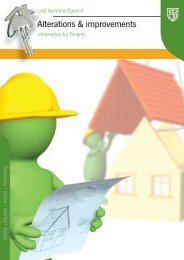 Alterations and improvements leaflet - East Ayrshire Council