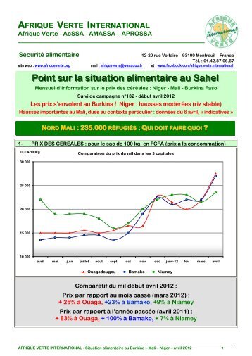 PSA nÂ°132 - avril 2012 - Afrique Verte