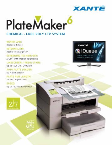 Platemaker 6 PDF - Xante.com