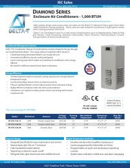 DIAMOND SERIES - ISC Enclosure Cooling