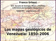 Dr. Geol. Franco Urbani, Historia de los mapas geolÃ³gicos 1850 ...