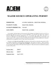 draft permit - Alabama Department of Environmental Management