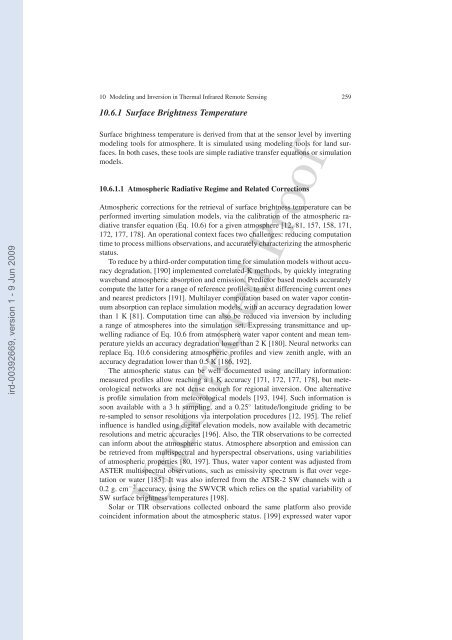 Modeling and Inversion in Thermal Infrared Remote Sensing over ...