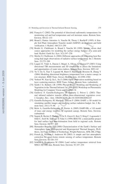 Modeling and Inversion in Thermal Infrared Remote Sensing over ...