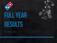 +23.1% - Domino's Pizza