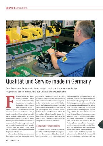Qualität und Service made in Germany