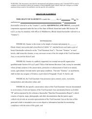 GRANT OF EASEMENT THIS GRANT OF EASEMENT is made this ...