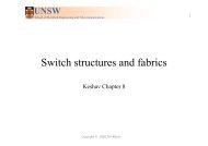 Switch structures and fabrics - EE&T Lecture Notes