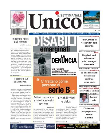 Disabili tristi e delusi - Unico