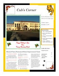 Cub's Corner - Vicenza Elementary School - DoDEA