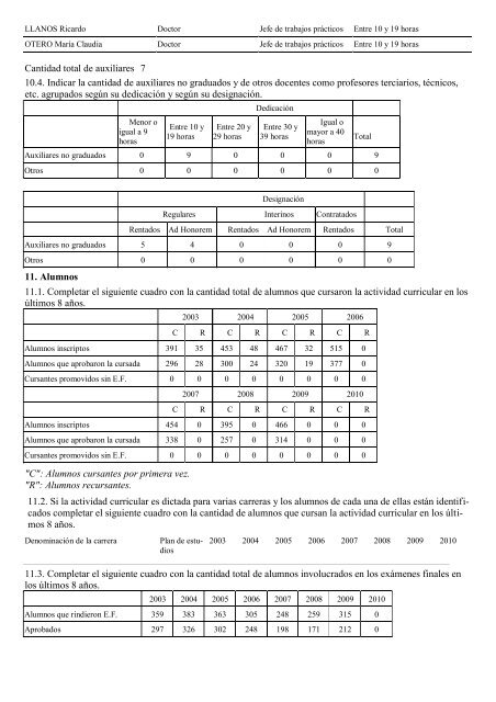 ficha de actividades curriculares - Facultad de Bioquímica,Química y ...