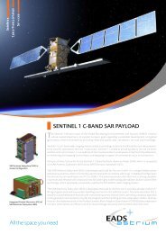 SENTINEL 1 C-BAND SAR PAYLOAD All the space you need