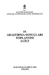 19. TOPLANTISI 2.CILT - KÃ¼ltÃ¼r ve Turizm BakanlÄ±ÄÄ±