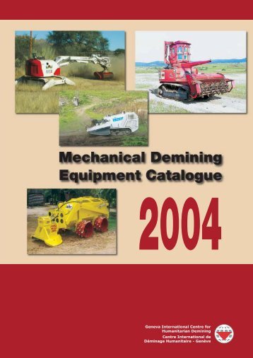 Mechanical Demining Equipment Catalogue 2004 - MineWolf