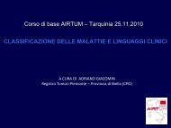 Le classificazioni delle malattie e i linguaggi clinici - Associazione ...