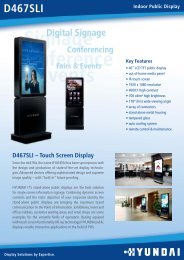 D467SLI â Touch Screen Display - hyundai it