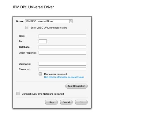 IBM DB2 Universal Driver - NetBeans Wiki