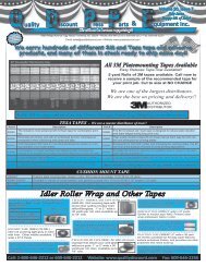 Idler Roller Wrap and Other Tapes - Quality Discount Press Parts