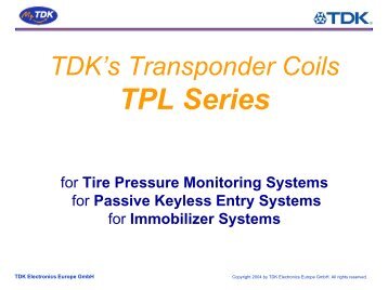 TPL series Transponder coil - TDK.com
